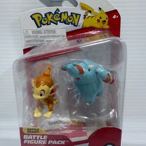 Pokemon Battle Ready Figure Set Phanpy & Chimchar 2 Pack Jazwares New, RARE!